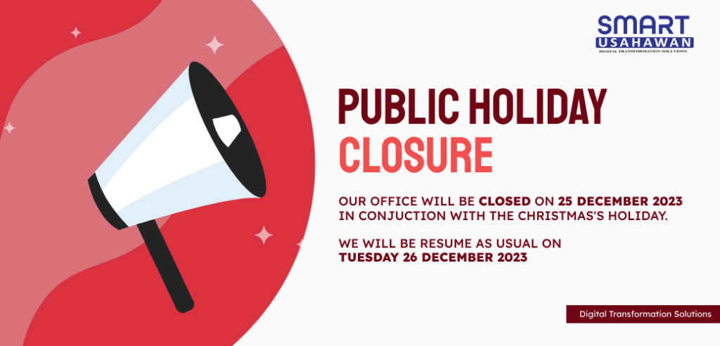 Public Holiday Announcement – Christmas Day